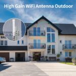 WiFi Antenna Dual Band 2.4GHz 5GHz 5.8GHz 8dBi RP-SMA SMA Male Outdoor Indoor Antenna with 10ft KMR195 Cable for WiFi Router Hotspot Security IP Camera - Image 5