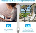 WiFi Antenna Dual Band 2.4GHz 5GHz 5.8GHz 8dBi RP-SMA SMA Male Outdoor Indoor Antenna with 10ft KMR195 Cable for WiFi Router Hotspot Security IP Camera - Image 7