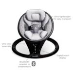 Munchkin Electric Baby Swing, Portable and Lightweight, Bluetooth Enabled Infant Rocker with Natural Sway in 5 Ranges of Motion, Newborn Nursery Essentials, Black/Grey - Image 4