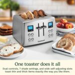 Cuisinart 4 Slice Countdown Motorized Toaster, Compact Design with Extra-Wide Slots for Toasting, Defrost & Reheat Functions, CPT-435P1, Stainless Steel - Image 3