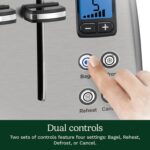 Cuisinart 4 Slice Countdown Motorized Toaster, Compact Design with Extra-Wide Slots for Toasting, Defrost & Reheat Functions, CPT-435P1, Stainless Steel - Image 4