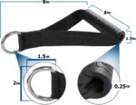 Exercise Cable Handles,Cable Machine Attachment Handles,Cable Handles Compatible with Cable Machines,Super Strong Nylon Webbing for Resistance Training(1 Pairs) - Image 3