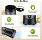 KOIOS Smoothie Blender for Kitchen, 900W Personal Blender for Smoothies Shakes 14pcs with 3 Portable Cups 23oz + 17oz, Single Serve Smoothies Maker Mixer for Juices Frozen Drinks, Grey Blue - Image 5