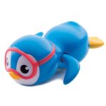 Munchkin® Bath Essentials Set with Bonus Wind-Up Swimming Penguin, 3 Piece, Grey - Image 4