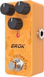 EROK Plexi Dis Pedal - Classic British Rock Tone, Wide Gain Range, True Bypass, Mini Size - Ideal for Blues/Rock Metal Style - Image 5