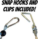TreadLife Fitness Replacement Cables w/Hook Assembly (2 x Cables) - Replacement for Bowflex PR3000 Gym - 150" Inch - (Pair) - Image 3
