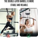 Multi-Grip LAT Pull Down Bar for Home Gym Fitness, Spreader Plate LAT Pulldown Attachments for Pulley System Cable Machine, Double to Single Cable Attachment Exercise Handle - Image 5