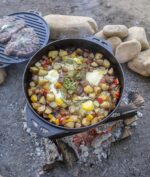 Lodge Cast Iron Cook-It-All Kit. Five-Piece Cast Iron Set includes a Reversible Grill/Griddle 14 Inch, 6.8 Quart Bottom/Wok, Two Heavy Duty Handles, and a Tips & Tricks Booklet. - Image 4