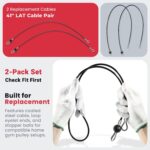 LAT Pulldown Cable 41 Inch Pair, Replacement LAT Attachment Cables for Bowflex Xtreme Xceed Power Pro XTL, Coated Steel Gym Cable with Eyelets & Stopper Balls for Home Gym Strength Training - Image 7