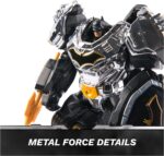 DC Comics Metal Force Batman Transforming Action Figure | 4-Inch Mini Figure to 6-Inch Armored Character, Built-In Blaster, Pretend Play Gifts for Kids & Collectors Ages 4+ - Image 4
