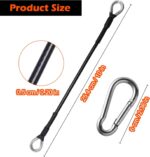 Gym Cable Extension, 10" Cable Machine Extension Compatible with Bowflex Home Gym Machine, Fitness Cable Extension Home Gym Cable Machine Attachment for LAT/Tricep Pull Down (2pcs) - Image 3