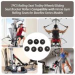 7Pcs Sliding Seat Bracket Rollers Compatible with Home Gym Rolling Seats for Bowflex Series Models(for Blaze, Classic, Elite, Motivator2, Pr1000, Sport, Conquest, Ultimate2, Schwinn Comp, Revolution) - Image 4