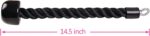 EnriQ Tricep Rope Pull Down,Heavy Duty Triceps Kit Easy to Grip & Non Slip Cable Attachment Ideal for Home Gym Face Pulls Tricep Push Down Rope System - Image 3