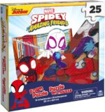 Spin Master Games Spidey & His Amazing Friends Foam Floor Puzzle Kids Game | Features Spidey & Gwen Artwork, Easy-to-Hold Squishy Foam Puzzle, 25 Pieces, Promotes Tactile Learning, 1+ Players, Ages 4+ - Image 6