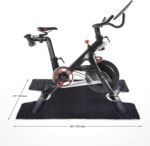 Exercise Bike Sweat Mat Towel-Anti-Slip, Super Absorbent Machine Washable - Peleton Exercise Bike Compatible - Spin Bike Accessories-, Black, Grey - Image 3