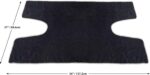 Exercise Bike Sweat Mat Towel-Anti-Slip, Super Absorbent Machine Washable - Peleton Exercise Bike Compatible - Spin Bike Accessories-, Black, Grey - Image 4