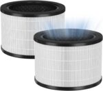 2 Packs H7121101 Replacement Filter Compatible with Govee Air Cleaner Purifier H7121, 3-in-1 Filtration, Activated Carbon and Pre-filter