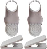2Sets of Tide Compatible Iaundry Detergent Dispenser Cup Holders Iaundry Detergent Cup Holders with Drainage Pipes Drip Collectors Drip Catcher Organizer Clip Tight on Laundry Bottle Spouts