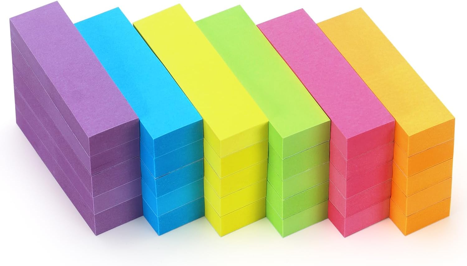 30-Pads-06x2-Inch-Sticky-Notes-Flags-Tabs-Page-Markers.jpg 30 Pads 0.6x2 Inch Sticky Notes Flags Tabs Page Markers 6 Bright Color Sticky Index Tabs Page Flags 80 Sheet/Pad - Image 1