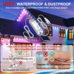 36V Waterproof Power Supply for Govee Permanent Outdoor Lights Only Compatible with Govee H705A H705B H705C Power Adapter Cord 3 Pin White(Non-Compatible Barrel connectors) - Image 2