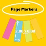 3M 6714AU Post-It Page Markers, Assorted Brights, 50 Strips/Pad, 4 Pads/Pack (1 Pack) - Image 2