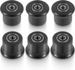 6-Pack Rolling Seat Trolley Wheels, Sliding Bracket Rollers for Bowflex Sport - Compatible with Blaze, PR1000, Ultimate 2, Classic, Elite, Motivator 2, Conquest, Schwinn Comp, and Revolution