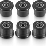 6-Pack Rolling Seat Trolley Wheels, Sliding Bracket Rollers for Bowflex Sport - Compatible with Blaze, PR1000, Ultimate 2, Classic, Elite, Motivator 2, Conquest, Schwinn Comp, and Revolution