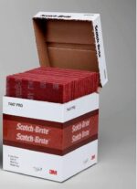 6" x 9" 3M 07447 Scotch-Brite Maroon General Purpose Hand Pads (1-Pack of 20 Pads) - Image 2