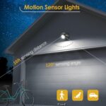 6000K Battery Motion Sensor Light Outdoor Waterproof Wireless LED Battery Powered Wall Light Auto On/Off Night Light 2 Pack Cool White - Image 2