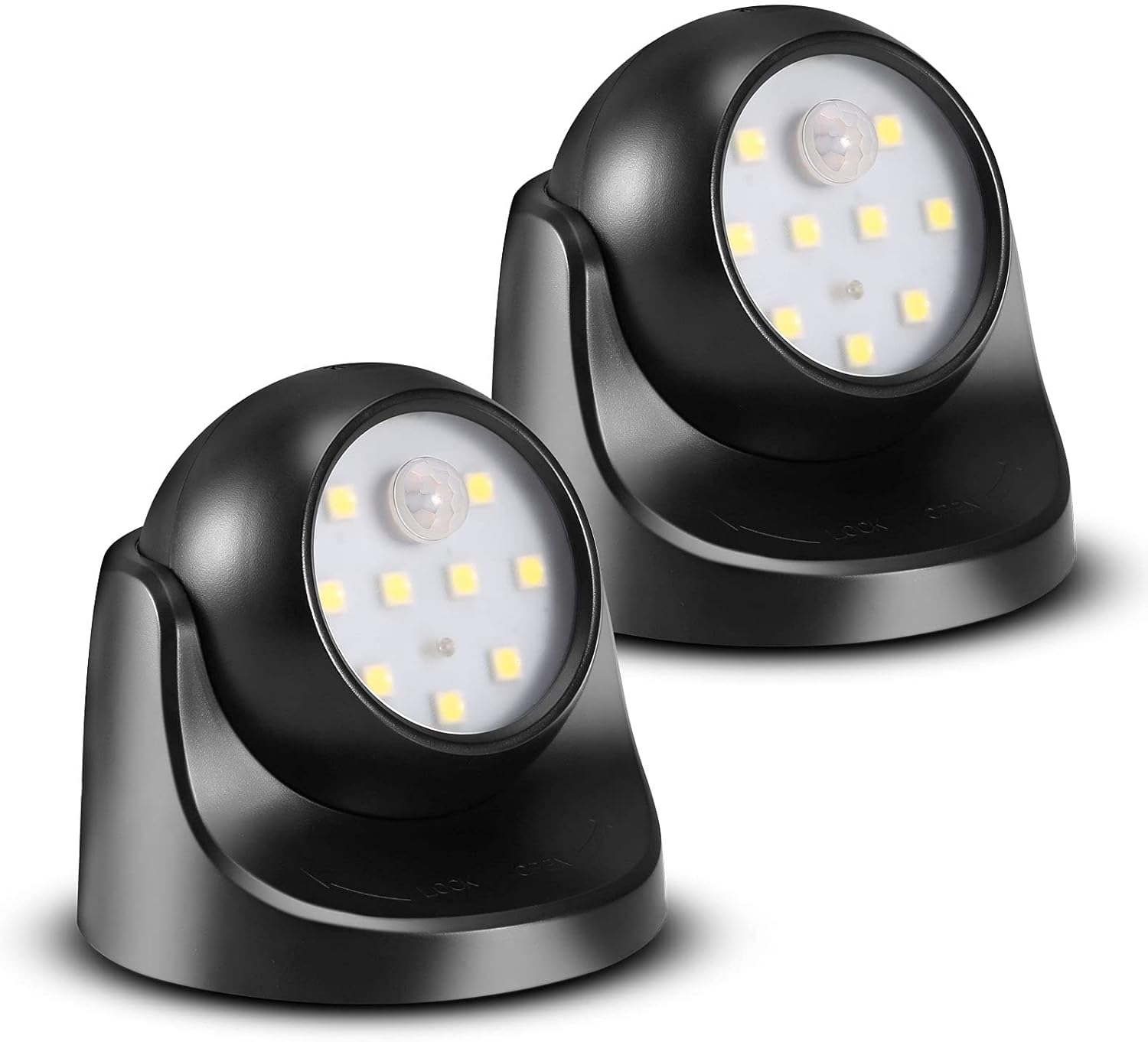6000K-Battery-Motion-Sensor-Light-Outdoor-Waterproof-Wireless-LED-Battery.jpg 6000K Battery Motion Sensor Light Outdoor Waterproof Wireless LED Battery Powered Wall Light Auto On/Off Night Light 2 Pack Cool White - Image 1