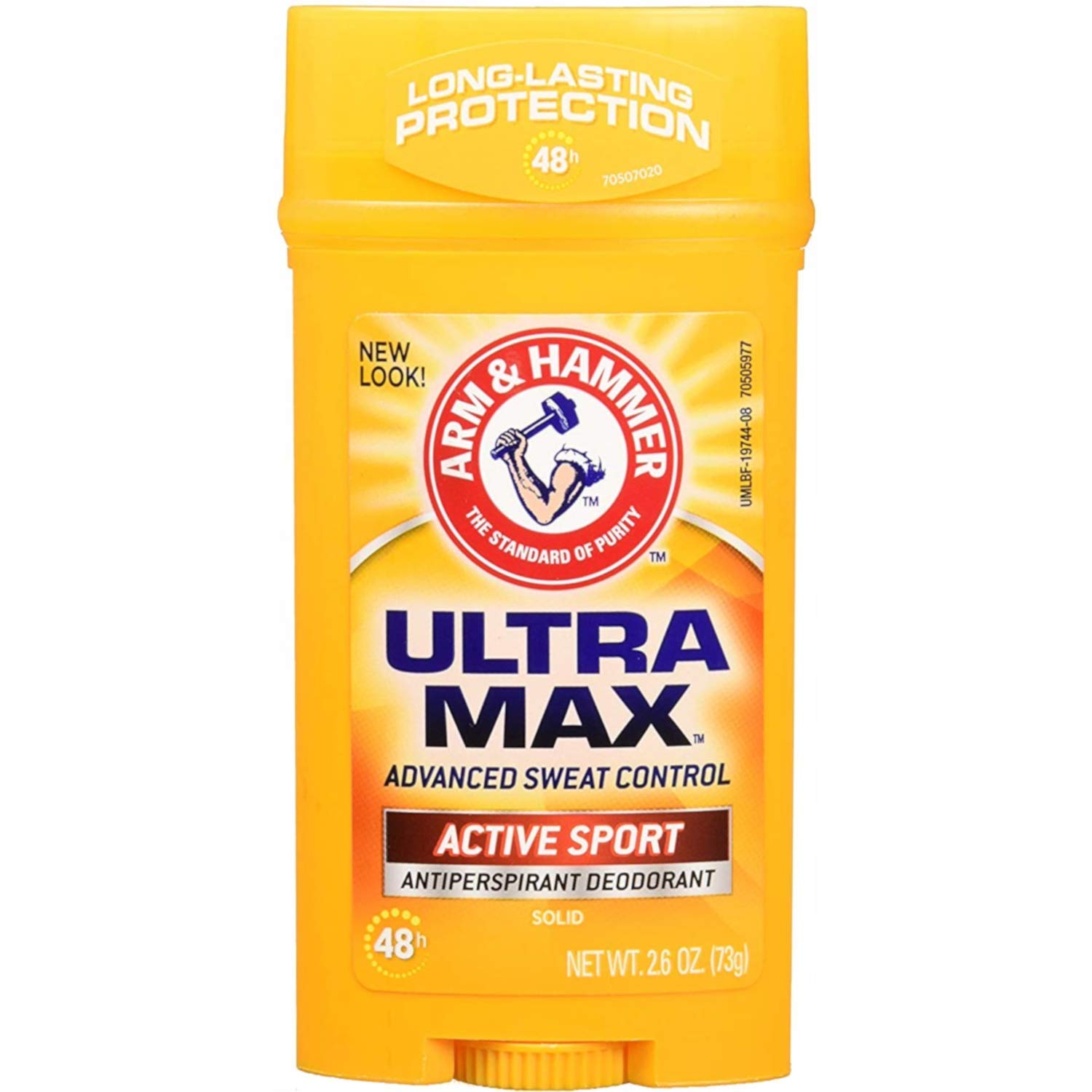 ARM-Hammer-Ultramax-Solid-Antiperspirant-Deodorant-Active-Sport-26.jpg ARM & Hammer Ultramax Solid Antiperspirant Deodorant Active Sport 2.6 Oz (Pack of 4) - Image 1