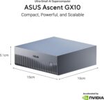 ASUS Ascent GX10 AI Supercomputer, DGX Spark, NVIDIA GB10 Superchip, 128GB LPDDR5x, 1TB PCIe Gen4 NVMe SSD, Wi-Fi 7 & BT5.4, Agentic AI Ready, Supports OpenClaw, NemoClaw, Stackable Chassis - Image 2