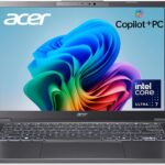 Acer Aspire 14 AI Copilot+ PC | 14" WUXGA Display | Intel Core Ultra 7 Processor 256V | NPU: Up to 47 Tops - GPU: Up to 64 Tops | Intel ARC 140V | 16GB LPDDR5X | 1TB SSD | Wi-Fi 6E | A14-52M-72S0
