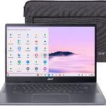 Acer Chromebook Plus 515 Laptop with Google AI – 15.6" Full HD 1920 x 1080 IPS Touch Display | Intel Core i3-1305U | 8GB LPDDR5X | 256GB SSD | Wi-Fi 6E | FHD Camera | Chrome OS | CB515-2HT-33M4