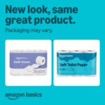 Amazon Basics 2-Ply Soft Toilet Paper, 30 Rolls (5 Packs of 6), 350 Sheets per Roll, Septic Safe, Equivalent to 185 Regular Rolls - Image 2