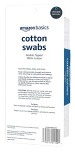 Amazon Basics Double-Tipped Cotton Swabs for Personal Hygiene and Baby Care, Cotton, Versatile, Baby Safe, 500 Count - Image 2