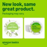 Amazon Basics Everyday Paper Plates, 10 Inch, Disposable, 150 Count, Packaging May Vary - Image 2