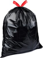 Amazon Basics Multipurpose Drawstring Trash Bags, 30 Gallon Capacity, Tear Resistant, 50 Count (Previously Solimo) - Image 2