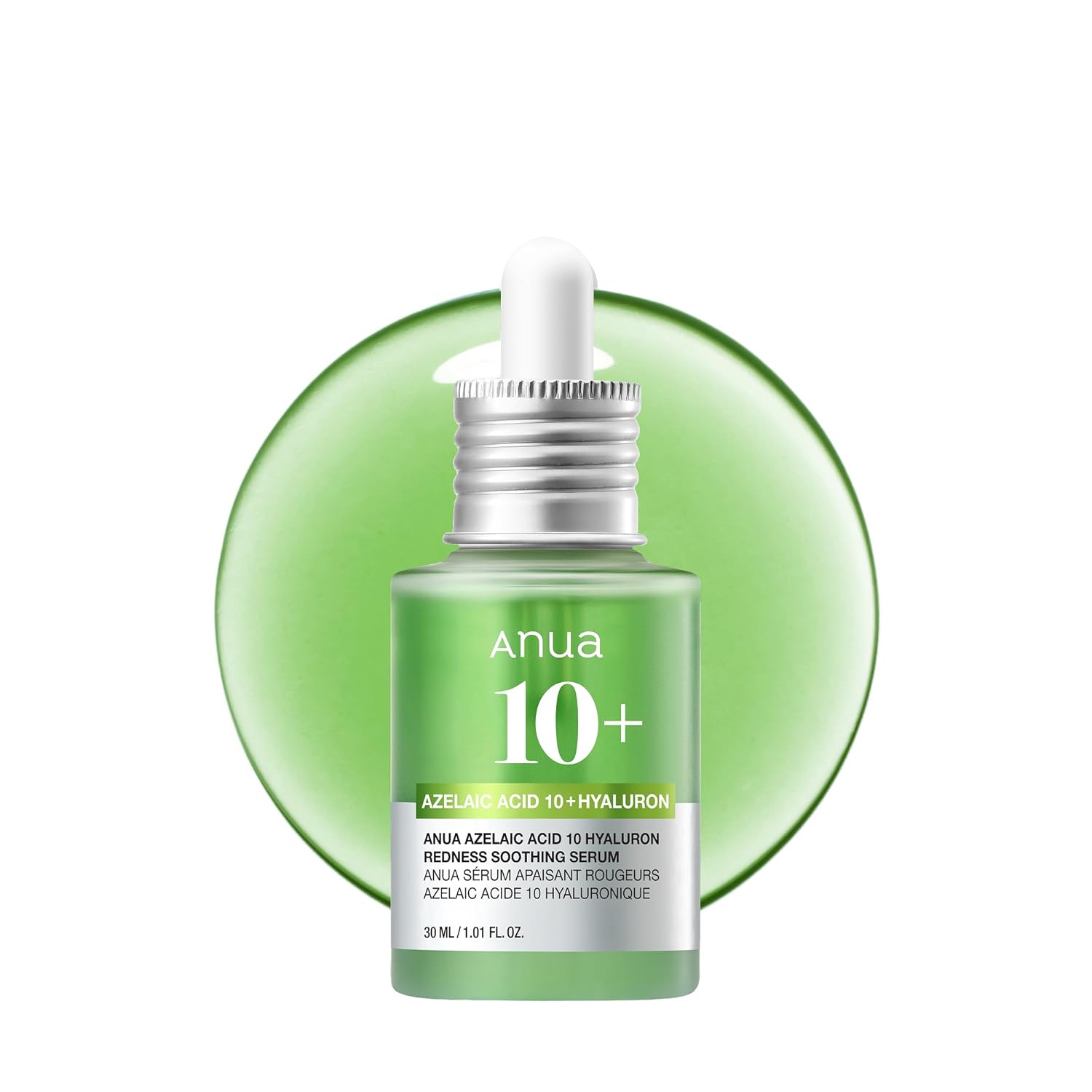 Anua-Azelaic-Acid-10-Hyaluron-Redness-Soothing-Serum-Facial-Serum.jpg Anua Azelaic Acid 10 Hyaluron Redness Soothing Serum, Facial Serum for Blemish-Prone & Oily-Prone Skin, Lightweight & Hydrating Blemish Care, Hyaluronic Acid, Korean Skincare, 1.01 fl oz. - Image 1