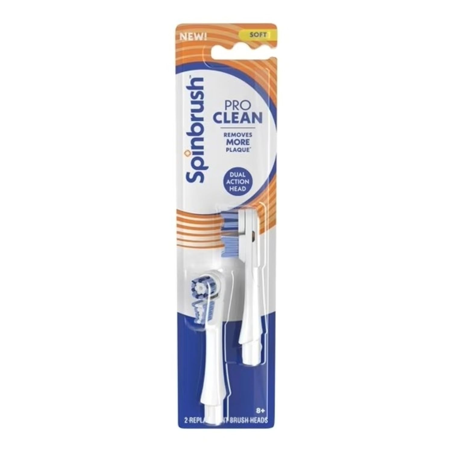 Arm-Hammer-Spinbrush-Pro-Clean-Replacement-Brush-Heads.jpg Arm & Hammer Spinbrush Pro Clean Replacement Brush Heads - Image 1