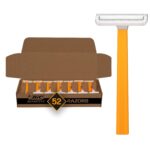 BIC Sensitive Men’s Disposable 1-Blade Razors, Smooth Shave for Dorm and Daily Grooming, 52-Pack