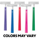 BIC Silky Touch Women's Disposable 2-Blade Razors, Travel Covers, College Dorm Room Essentials and First Apartment Must-Have, 40-Pack - Image 2