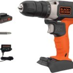 BLACK+DECKER 20V MAX Cordless Drill Kit with ‎Battery, Charger, Includes Double Sided Drill Bit (BCD702C1)