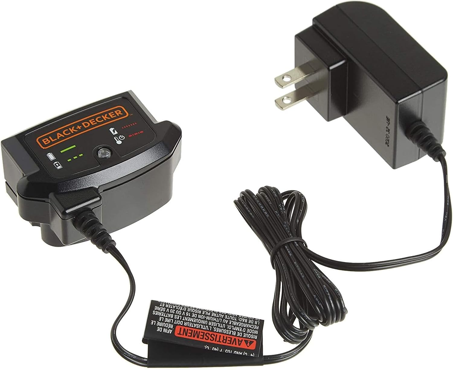 BLACKDECKER-20V-MAX-Lithium-Battery-Charger-Compatible-with-12V-and.jpg BLACK+DECKER 20V MAX Lithium Battery Charger, Compatible with 12V and 20V Battery, Battery Sold Separately (LCS1620B) - Image 1