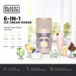 BLACK+DECKER Ice Cream Maker for Families & Kids – Make Protein, Keto & Dairy-Free Ice Cream, Gelato & Milkshakes at Home – Easy Creamy Pint Machine with Mix-Ins - Image 2
