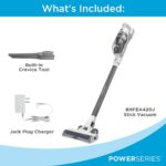BLACK+DECKER POWERSERIES 16V MAX Stick Vacuum Cordless Rechargeable with LED Lights,Portable Vacuum Cordless, Lightweight, Anti-Tangle, Self-Standing, Multi-Surface, White (BHFEA420J) - Image 2