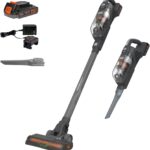 BLACK+DECKER POWERSERIES 20V MAX Cordless Stick Vacuum Cleaner, Household Vacuum Cleaners for Hardwood Floors and Carpet, LED Lights, Detachable, Anti-Tangle, Lightweight, Bagless (BHFEA18D1)