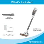 BLACK+DECKER POWERSERIES+ 20V MAX Cordless Stick Vacuum Cleaner with LED Floor Lights, Bagless, Lightweight, Cordless Vacuum Cleaners for Home, Up to 44 Minutes, Powerful Suction, Gray (BHFEA520J) - Image 2