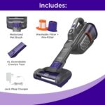 BLACK+DECKER dustbuster furbuster Pet Hair Vacuum with Motorized Pet Hair Brush, Handheld Vacuum Cordless for Home and Car, Rechargeable, Portable, Powerful Suction, AdvancedClean (HHVK515JP07) - Image 2