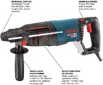 BOSCH 11255VSR Bulldog Xtreme 8 Amp 1-Inch Corded Variable Speed SDS-Plus Concrete/Masonry Rotary Hammer Drill - Image 2
